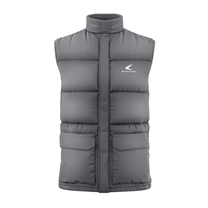Gilets sans manches légers pour hommes, fermeture éclair intégrale, col montant, veste gilet, veste matelassée d'hiver pour l'extérieur, en grande taille - Product Image 1