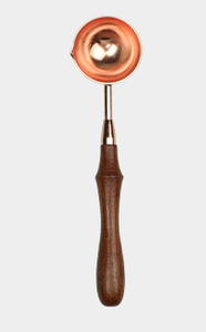 Meilleure qualité sceau de cire cuillère en or avec manche en bois au prix de gros - Product Image 4