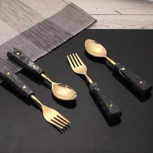 Cuchara de servir de latón más vendida para restaurantes, café y postre, cuchara de metal desechable fabricada en India, aspecto de diseñador - Product Image 3