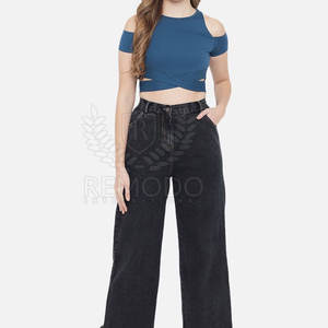 Ropa de moda de verano para mujer, Top corto de manga corta, el mejor diseño, buen Material, Camiseta corta para mujer - Product Image 5