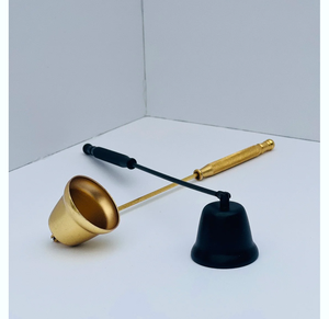 Vela Snuffer Oro Negro Aluminio Pulido Mango Largo Navidad Flame Snuffer - Product Image 4