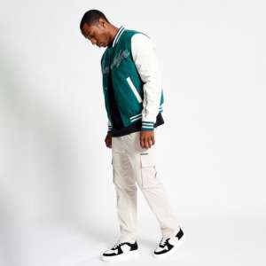 Veste de baseball en cuir pour homme Streetwear, veste universitaire pour homme, veste varsity pour homme, haute qualité, lourde, broderie en chenille - Product Image 6