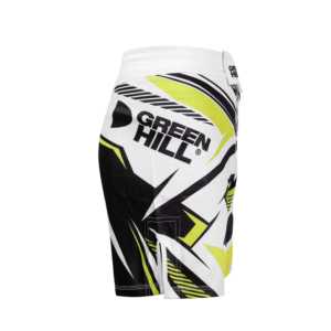 Pantalones Cortos de MMA Blancos de Diseño Personalizado GREEN HILL, Ropa de Poliéster Elástico para Grappling y BJJ para Gimnasio, Sublimados (10506) - Product Image 3