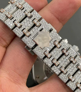 Iced Out Hip Hop Luxury Moissanite Diamond Watch para hombre - Product Image 4