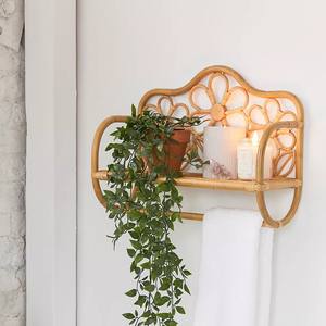 Modern Bookshelves Natural Rattan Wooden Kids Baby Room Decor Small Bookshelf Simple Luxury Home Office Shelves - Product Image 5