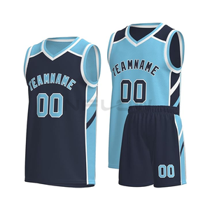 Diseño personalizado sublimación equipo juvenil patrón baloncesto Jersey uniformes conjuntos ropa de baloncesto 100% poliéster - Product Image 1