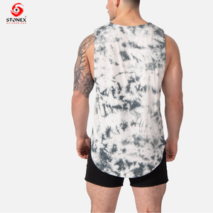 Custom Logo Printing <b>Men's</b> 95% Cotton 5% Spandex Gym Muscle Bodybuilding Tank Top Plain Fitness Wear <b>Stringer</b> <b>Vests</b> - Product Image 6