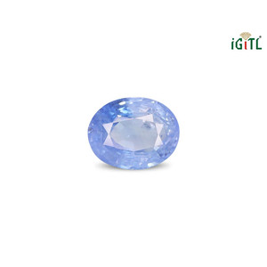 Saphir bleu 3,01 carats, facetté, bleu royal naturel, pierre précieuse non montée, calibrée, taille 10 mm, traitement thermique, hauteur 8 mm - Product Image 1