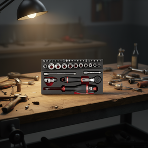 Ensemble de clés à cliquet Usag de 37 pièces avec douilles et inserts - Product Image 3