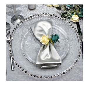 Vente en gros Plateau à dîner en acier inoxydable Assiette de présentation en métal bon marché Plats de fête Offre Spéciale pour le dîner et les assiettes de service - Product Image 6