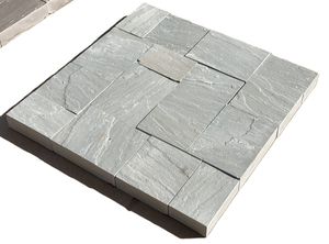 Revêtement mural en pierre de grès grise Kandla moderne pour l'architecture de villa Revêtement en pierre naturelle pour les murs extérieurs de la maison - Product Image 2