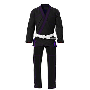 Handmade Machine Washable Stretch Breathable Lightweight Unisex Polyester Cotton BJJ Kimono Martial Arts Uniform - Product Image 1