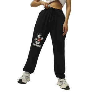 Think pantalones de algodón pesado estampado gráfico pantalones de chándal de gran tamaño más tamaño suelto holgado personalizado serigrafía pantalones de chándal mujeres - Product Image 1