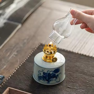 H.m.a โคมไฟเฮอร์ริเคนงานฝีมือนกเป็ดน้ำสไตล์ชนบทโคมไฟน้ำมันสำหรับตกแต่งห้องนอนหรือเลานจ์ - Product Image 2