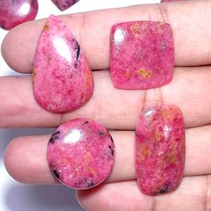 Lote de venta completo de cabujón de tamaño libre de piedras preciosas sueltas de Rodonita Natural de calidad AAA + para fabricación de joyería fina - Product Image 2