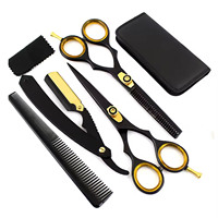 Kits de cisailles amincissantes pour salon de coiffure 2024 beaux kits de barbier fournisseur en gros de kits de salon de coiffure de qualité supérieure