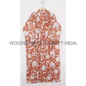 Kimono d'été léger 100% coton à encolure en V avec design simple et imprimé floral pour une tenue décontractée Kimono au design lumineux - Product Image 2