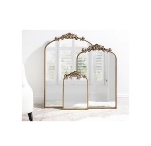 Espejo de Pared de Metal de Latón de Estilo Industrial Rústico Moderno para Decoración de Bodas, Centro de Mesa Atractivo para Cualquier Habitación - Product Image 1