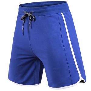 Pantalones Cortos Deportivos Rojos para Hombre, Cintura Media, Cordón Ajustable, Secado Rápido, Tejido de Poliéster, Ajuste Atlético Informal con Raya Lateral - Product Image 5