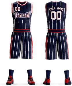 Conjuntos de Uniformes de Baloncesto sin Mangas Rojos PUFFIN SPORTS, 100% Poliéster, Antibacterianos, de Secado Rápido, Transpirables, Tallas Grandes, Personalizables para Equipos - Product Image 5