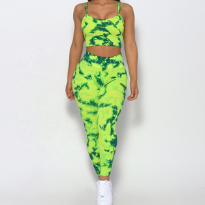 Design fabriqué logo personnalisé Ensemble 2 pièces pour femmes tenue d'été 100% coton Sportswear femmes shorts et soutien-gorge ensemble - Product Image 5