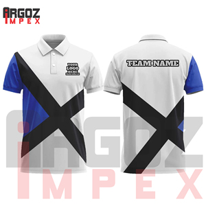 เสื้อเชิ้ตผู้ชายแบบสปอร์ตถักจากโพลีเอสเตอร์ 100% ระบายอากาศได้ดี แห้งเร็ว พิมพ์ลายกราฟิกแบบซับลิเมชั่น พร้อมโลโก้พิมพ์ลาย แขนสั้น - Product Image 3