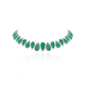 Collier théorique en forme de goutte de diamant - Product Image 1