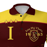 Camiseta Iota Phi Theta 1963 Ecológica de Punto Estampada para Hombre, Ropa de Fraternidad Griega Ivy League