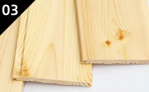 Planche murale en bois à languette et rainure planches de pin de haute qualité pour la décoration de bâtiment