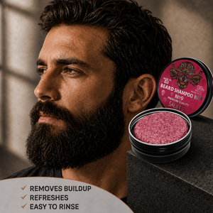 Shampoing Solide Format Voyage pour Barbe Homme 60g en Boîte Aluminium – Nettoyant Barbe Naturel Compact aux Huiles Nourrissantes pour la Salle de Sport et les Voyages - Product Image 4