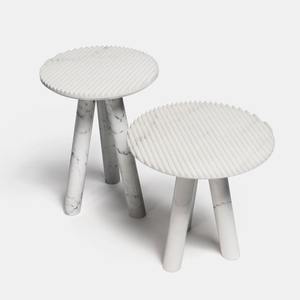 Table d'appoint en marbre artisanale pour intérieurs contemporains, design élégant et élégant, parfaite pour le salon et la décoration intérieure TOP de luxe - Product Image 5