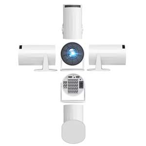 Mini Proyector Original Nuevo de Marca, 4K 1080P, Compatible con WiFi 6, BT 5.4, Portátil, Auto Vertical 180 °   Cine en Casa Giratorio HY300 Pro - Product Image 2