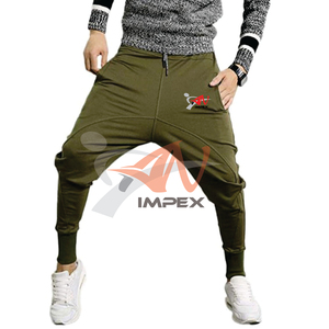 Pantalon de jogging homme personnalisé en coton de haute qualité avec logo imprimé, matière flexible - Product Image 5