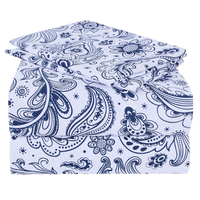 Set Sprei Kasur Organik Mewah Berbahan Katun Polyester Cetak untuk Penggunaan di Rumah |   Sarung Bantal Datar yang Dapat Disesuaikan |   Perlengkapan Tempat Tidur OEKO-TEX