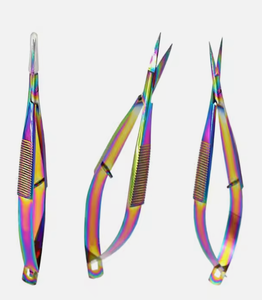 Multi Color Stainless Steel Lash Scissors New Design Private Label Professional Eyelash & Manicure Scissors Cosmetic Makeup Tool - Product Image 2