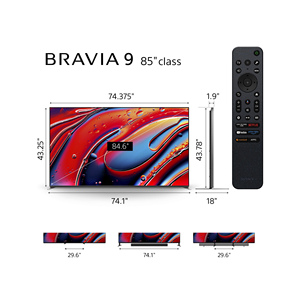 Braavia ทีวีขนาดเล็กแอลอีดี9 K65XR90, หน้าจอสัมผัส65นิ้ว4K HDR ดำ Android แพลตฟอร์ม120Hz อัตราการรีเฟรชหน้าจอ WIFI - Product Image 1
