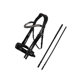 Nouvelle arrivée : bride de cheval haut de gamme pour l'extérieur, fabriquée en cuir pleine fleur, style selle anglaise, avec options personnalisées - Product Image 2