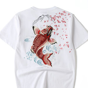 Camiseta con logotipo personalizado de algodón 100% para hombre, bordado de alta calidad y estampado de espuma, patrón sólido - Product Image 6