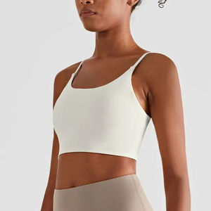 Offre Spéciale femmes Yoga vêtements de sport Gym haut court une épaule culture soutien-gorge de sport bretelles réglables vêtements de Fitness soutien-gorge de sport - Product Image 5