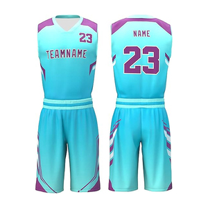 Venta al por mayor American Youth Basketball Jersey Cómodo Nuevo Estilo Ropa Deportiva Impreso Uniforme de Baloncesto en Tallas Grandes - Product Image 3