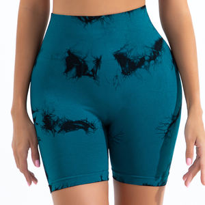 Yoga Short Femme Yoga Court Taille Haute 100% Coton et Spandex Maigre pour Gym Tissu Saisonnier avec Logo - Product Image 3