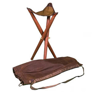 เก้าอี้ตั้งแคมป์พับได้แบบพกพาเป็นมิตรกับสิ่งแวดล้อมเก้าอี้ขาตั้งกล้องทำจากไม้คุณภาพสูงสำหรับตกปลากลางแจ้ง - Product Image 3