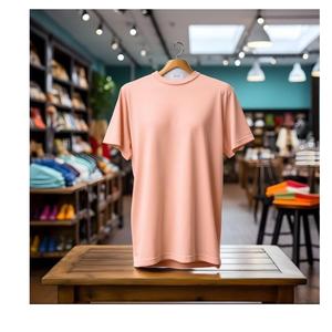 Nuevo estilo Diseño único Tallas grandes Transpirable Oversize Drop Shoulder Plain Solid Hombres Camisetas de algodón Tela personalizada Verano - Product Image 4