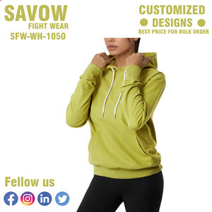 Sudaderas con capucha para mujer al por mayor, estilo oversize, de algodón liso, para uso diario, chaquetas de forro polar con capucha, ropa personalizada de invierno - Product Image 4