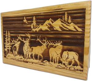 Urne de cendres en bois faite à la main cendres humaines adulte grand drapeau montagne funérailles crémation pour cendres humaines urnes funéraires pour columbarium - Product Image 4