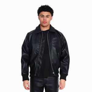 Chaqueta de Motociclista de Piel de Oveja Premium para Mujer, Suave y Cómoda con Cuello Alto y Logotipo Frontal para Entusiastas de la Moda Motociclista - Product Image 1