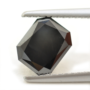 การตัดที่ดีได้รับการรับรอง IGI จากธรรมชาติเพชรทรงหลวมสีดำแบบตัดกับเจ้าหญิงแท้ของ2.00ct - Product Image 5