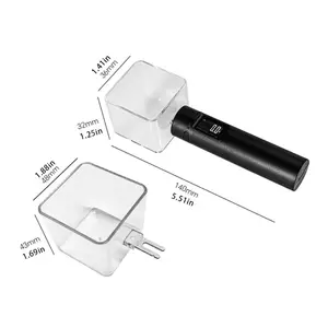 Cuillère doseuse électronique en métal pour grains de café avec écran LCD précis, balance de pesée facile à nettoyer, antiadhésive pour la cuisine - Product Image 4