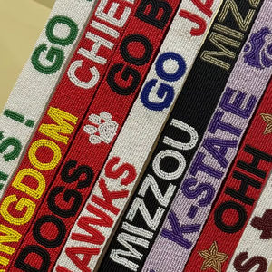 Sangle de sac à main en perles de rocaille tendance, broderie, longueur personnalisée, ceintures tendance, sangle de sac à main en perles de rocaille, broderie personnalisée - Product Image 1