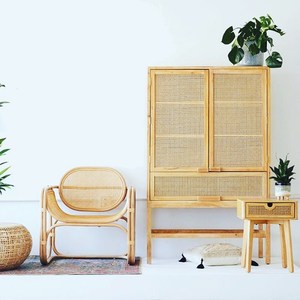 Modern Rattan Accent <b>Chair</b> Luxury Home Decor - Product Image 4